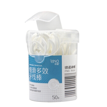 纳诺神蜂 羽诺细滑多效牙线棒 50支/盒 *14件 +凑单品 图3