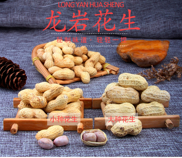 龙岩花生 星派 蒜香五香花生500g*2大袋 图1