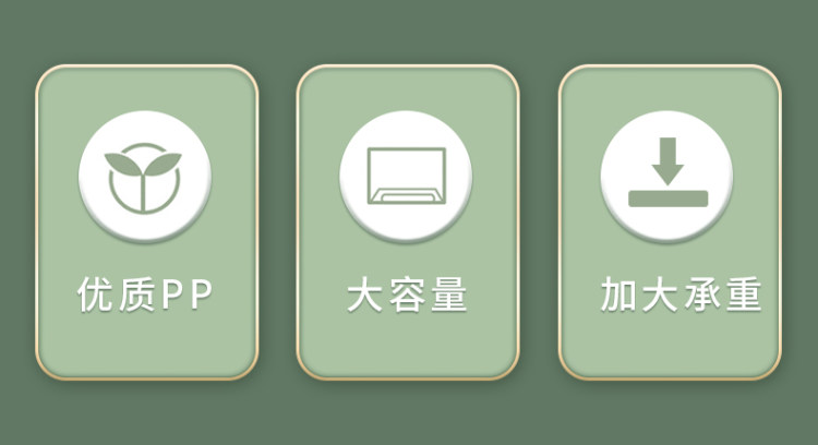 带盖收纳箱 3个装 图2