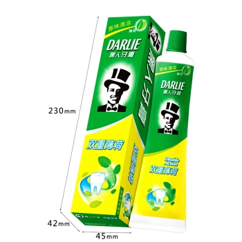 DARLIE 黑人 双重薄荷 牙膏 225g *3件 图3