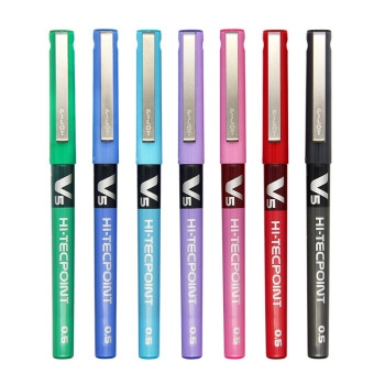 京东PLUS会员： PILOT 百乐 BX-V5 直液式中性笔 0.5mm 12支 黑色 图5