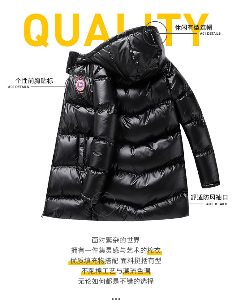 冠军犀牛 亮面棉服 图2