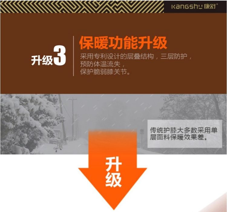 康舒 自发热/红外线 老寒腿理疗护膝 图11