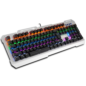 AULA 狼蛛 F2008 混光机械键盘 青轴 黑色 RGB 图5
