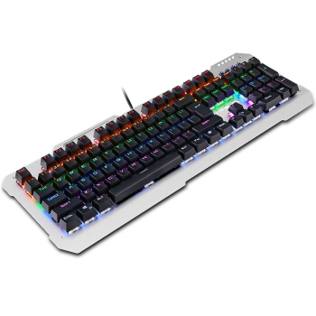 AULA 狼蛛 F2008 混光机械键盘 青轴 黑色 RGB 图2