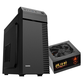 SAMA 先马 商英套装 电脑机箱 + 额定300W电源 套装 图1