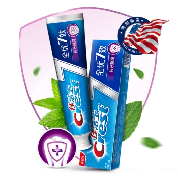 京东PLUS会员： Crest 佳洁士 全优7效 抗牙菌斑 牙膏 40g *10件 图1