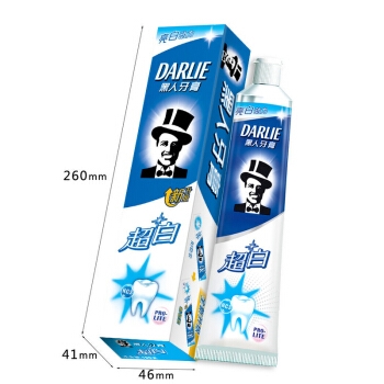 DARLIE 黑人 超白 牙膏 190g 单支装 *7件 图3