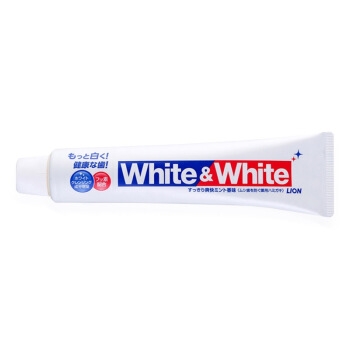 京东PLUS会员： LION 狮王 WHITE&WHITE洁白牙膏 150g *8件 图2