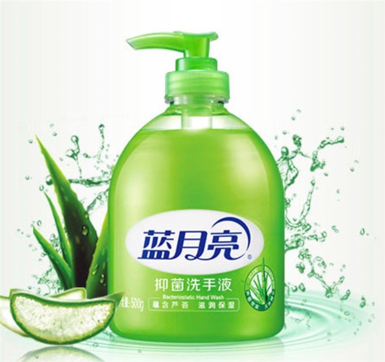 Bluemoon 蓝月亮 芦荟抑菌洗手液套装 （500g*3+补充装500g*3） *4件 图5