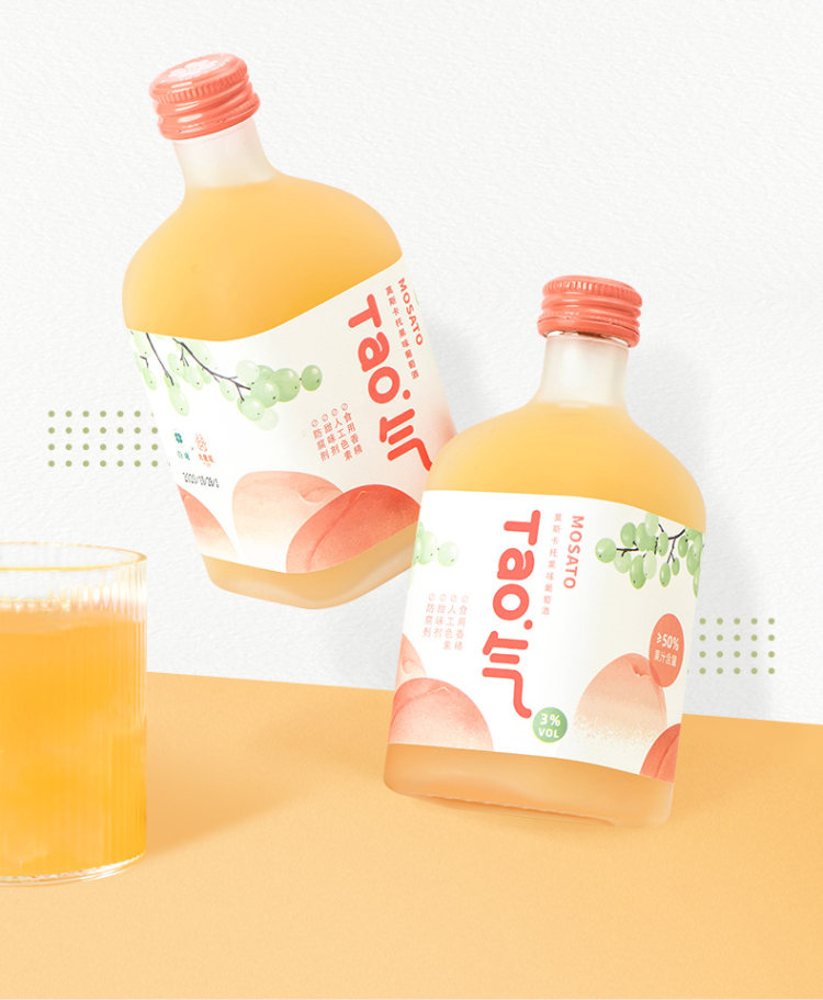 侍魂 桃气莫斯卡托果味葡萄酒300ML 图8