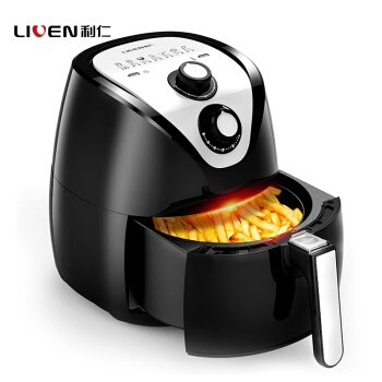 12日0点： LIVEN 利仁 KZ-J3400 空气炸锅 3.5L 黑色 +凑单品 图2
