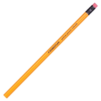 京东PLUS会员： STAEDTLER 施德楼 134 黄杆皮头铅笔 HB 12支/盒 *8件 图2