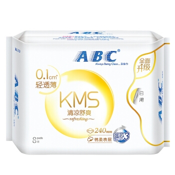 ABC 棉柔透气 卫生巾组合9包（日32片+夜16片+甜睡夜用24片） *3件 图2