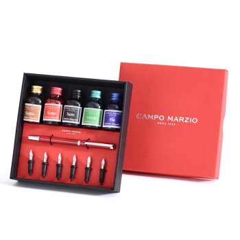 Campo Marzio 凯博 尤尼斯钢笔/墨水笔礼盒 5瓶墨水+6支笔尖 多色可选 *2件 图1