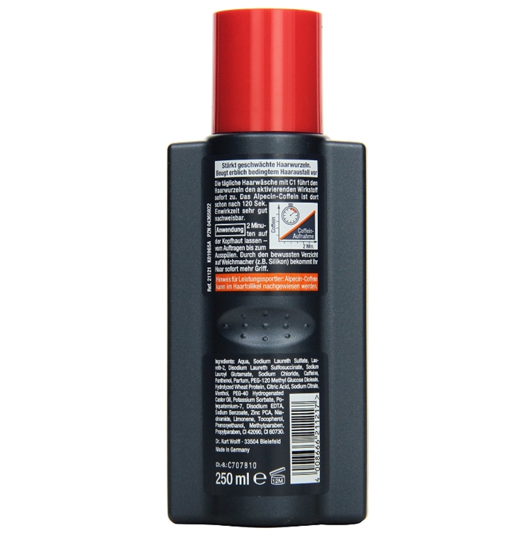 Alpecin 阿佩辛 咖啡因C1洗发水 250ml *3件 图3