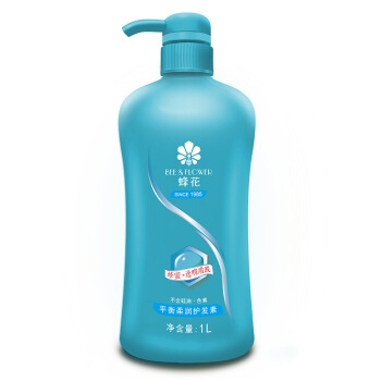 京东PLUS会员： BEE & FLOWER 蜂花 平衡柔润护发素 1L *6件 图1