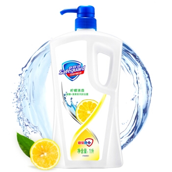 Safeguard/舒肤佳 柠檬清新沐浴露 1000ml(赠洗衣液 600g) 图1