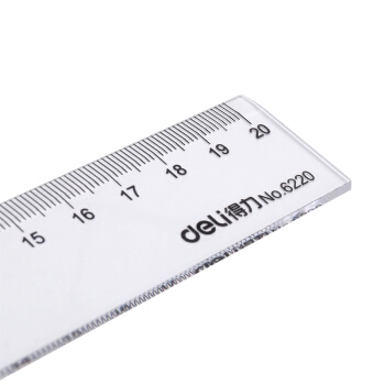 deli 得力 6220 塑料直尺 20cm 图3