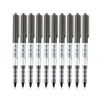 京东PLUS会员： Uniball 三菱 UB-150 中性笔 0.5mm 10支装 黑色 *5件 图1