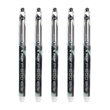 京东PLUS会员： PILOT 百乐 P500 中性笔 0.5mm 黑色 5支装 *7件 +凑单品 图1