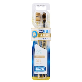 Oral-B 欧乐-B 金丝深洁超细软毛牙刷 2支 *6件 图1