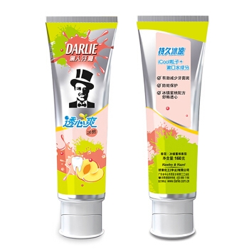 DARLIE 黑人 透心爽冰桃牙膏 160g *10件 图4