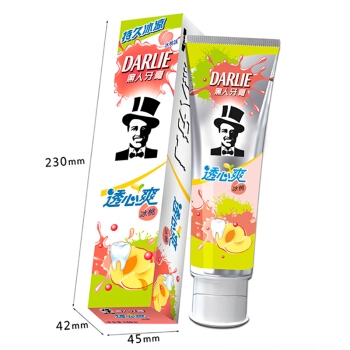 DARLIE 黑人 透心爽冰桃牙膏 160g *10件 图3