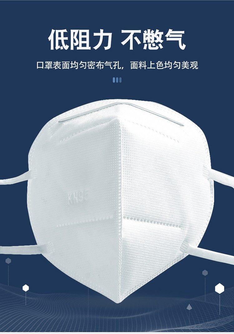KN95 熔喷布5层防护口罩10只装 图4