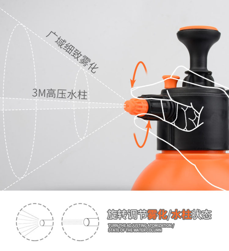 deepbang 浇花喷壶2L 雾化水柱消毒浇花两用 4.9高评分 图4