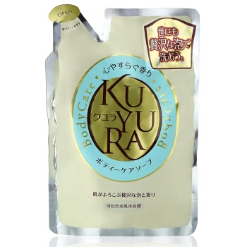 京东PLUS会员： KUYURA 可悠然 美肌沐浴露 恬静清香 替换装 400ml *3件 图1