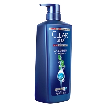 京东PLUS会员： CLEAR 清扬 洗发露活力运动薄荷型 500ml（赠旅行装100*2瓶） *4件 图3