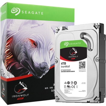 SEAGATE 希捷 酷狼 5900RPM 64MB SATA NAS机械硬盘 4TB(ST4000VN008) 图1