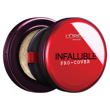 L'OREAL PARIS 巴黎欧莱雅 恒放溢彩持色哑光遮瑕轻垫霜 正装14g+替换装14g+卸妆水95ml *2件 图4