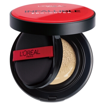 L'OREAL PARIS 巴黎欧莱雅 恒放溢彩持色哑光遮瑕轻垫霜 正装14g+替换装14g+卸妆水95ml *2件 图5