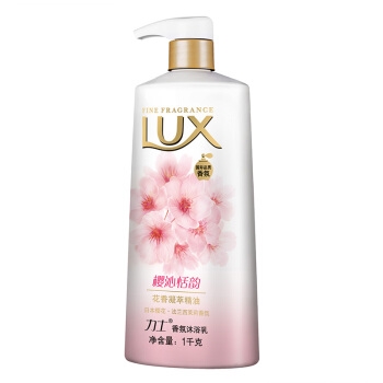 京东PLUS会员： LUX 力士 沐浴露 桃花浅香 香氛沐浴乳 1000g *5件 图5