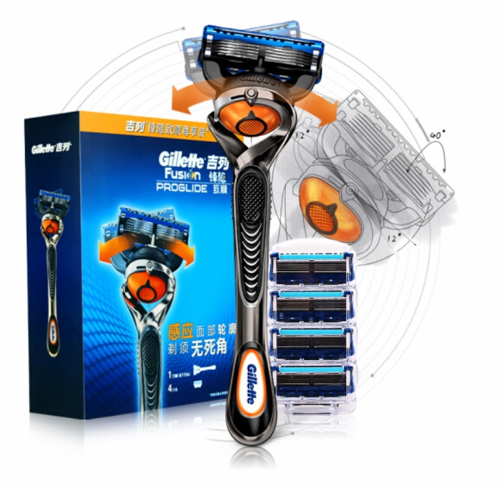 Gillette 吉列 锋隐致顺 剃须刀套装（1刀架+5刀头） 图1