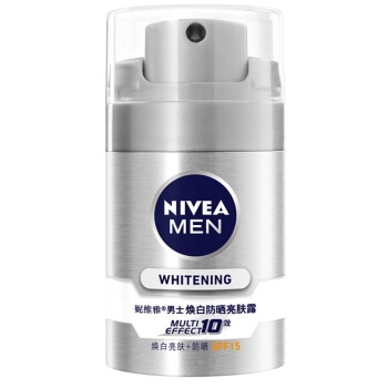 NIVEA 妮维雅 男士焕白防晒亮肤露 50g *3件 图1