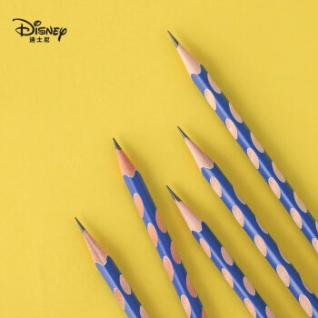 Disney 迪士尼 E0060A 三角杆洞洞铅笔 带皮头 30支/桶 *5件 图3