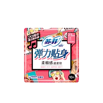 京东PLUS会员： Sofy 苏菲 弹力贴身 日夜套组12包（日用230mm*10片*8包+夜用420mm*4片*4包） *2件 图2