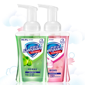 京东PLUS会员： Safeguard 舒肤佳 洗手液套装 （樱花225ml+青苹果225ml） *10件 图2