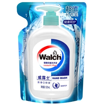 京东PLUS会员: Walch 威露士 健康抑菌洗手液 袋装 525ml *10件 图1
