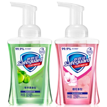 京东PLUS会员： Safeguard 舒肤佳 洗手液套装 （樱花225ml+青苹果225ml） *10件 图3