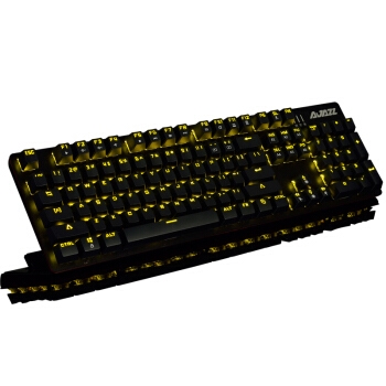 AJAZZ 黑爵 机械战警 合金版 机械键盘 青轴 黑色 RGB 图2
