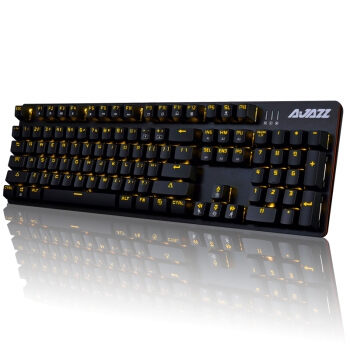 AJAZZ 黑爵 机械战警 合金版 机械键盘 青轴 黑色 RGB 图4