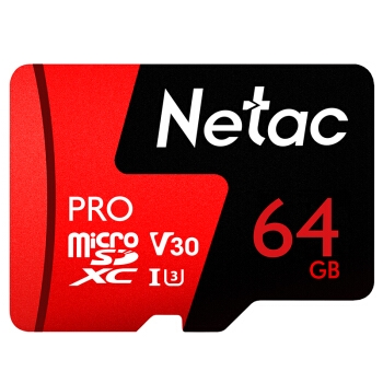 23日0点： Netac 朗科 Pro microSDXC UHS-I A1 U3 TF存储卡 64GB 图1