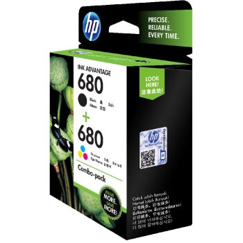 HP 惠普 X4E78AA 680黑彩墨盒套装 图3