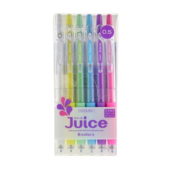 京东PLUS会员： PILOT 百乐 LJU-60EF Juice果汁中性笔 0.5mm 粉嫩6色套装 *3件 图1
