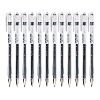 京东PLUS会员： PILOT 百乐 BL-G1-5T 中性笔 黑色 0.5mm 12支装 *3件 图1
