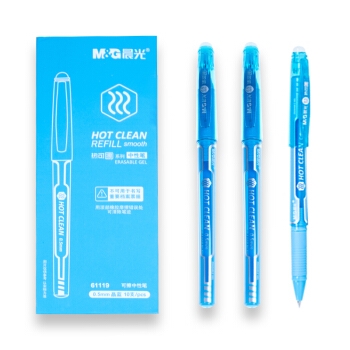 M&G 晨光 AKP61119 中性笔 晶蓝色 0.5mm 10支/盒 *5件 图3